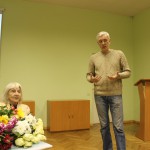 Grāmatas prezentācija 2014. gada 16. janvārī Daugavpils Universitātē. Atmodas notikumus atceras Gunārs Kukars. Foto L.Some 